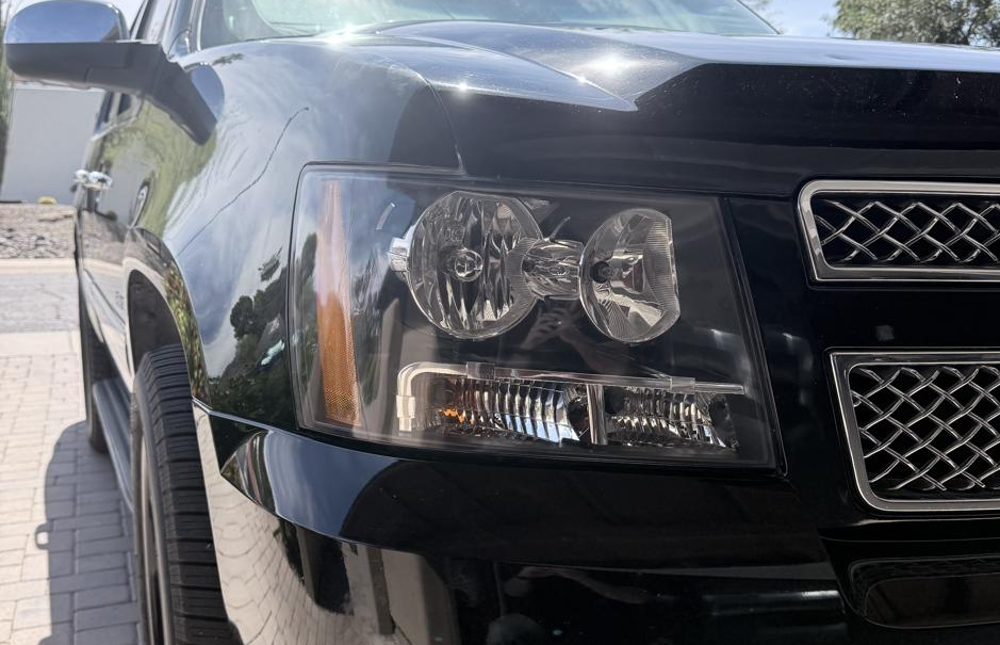 Chevy Tahoe headlight after restoration