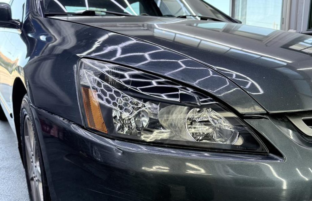 Honda Accord headlight after restoration