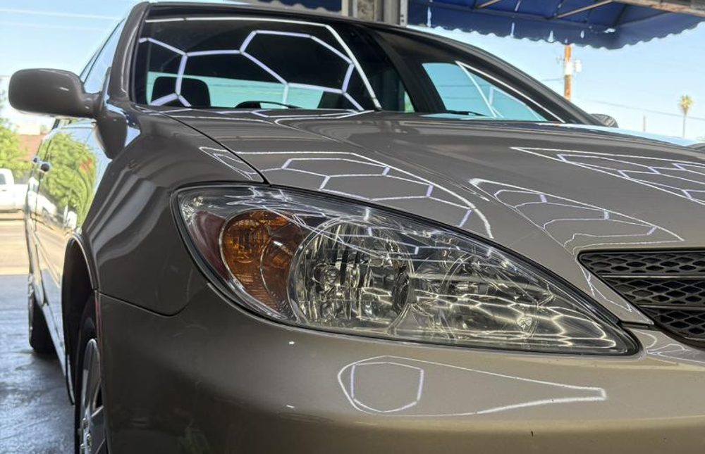 Toyota Camry headlight after restoration