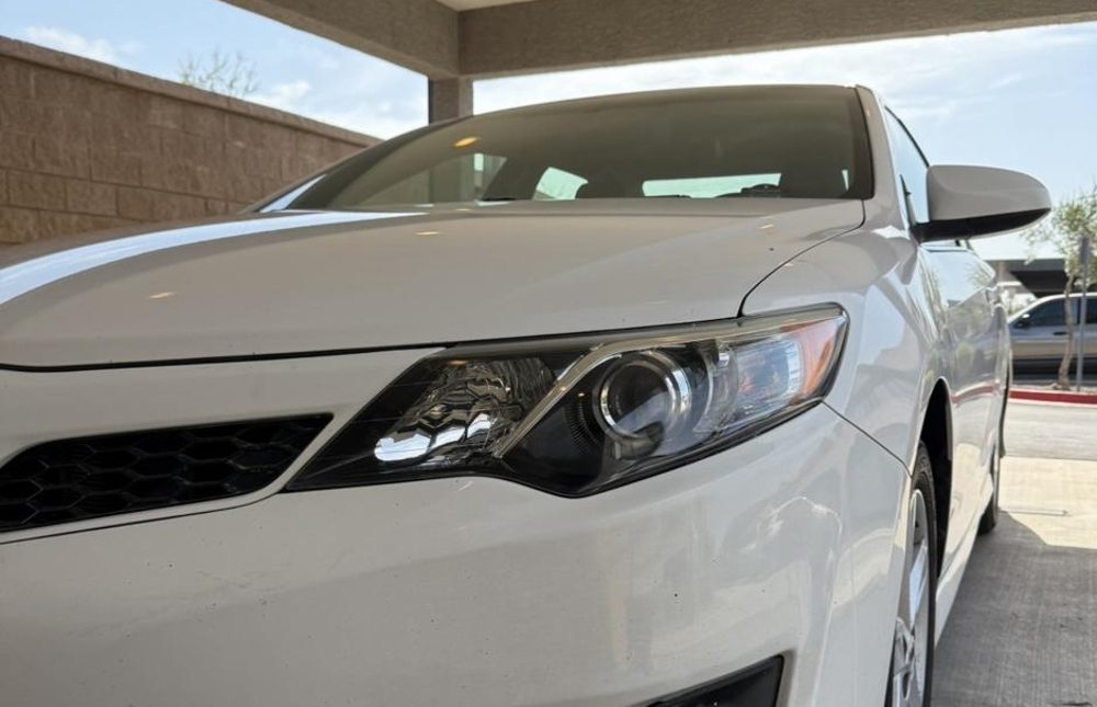 Toyota Camry headlight after restoration