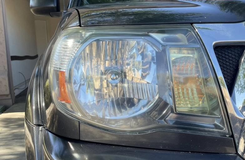 Toyota Tacoma headlight after restoration